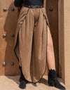 Plus Size Slit Wide Leg Pants