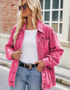 Button Up Denim Jacket with Pockets