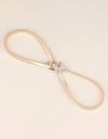 Rhinestone Butterfly Elastic Metal Belt