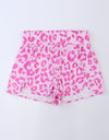 Leopard Elastic Waist Shorts