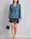 Pocketed Button Up Denim Jacket