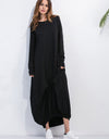 Full Size Round Neck Long Sleeve Sweatshirt Dress
