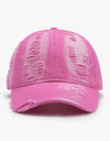 Distressed Adjustable Cotton Baseball Cap