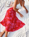Printed Elastic Waist Skirt
