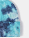 Tie-Dye Cuffed Rib-Knit Beanie Hat