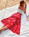 Printed Elastic Waist Skirt