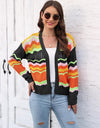 Open Front Openwork Cardigan