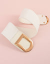Double D Buckle PU Belt