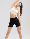 Wide Waistband Slim Fit Sports Shorts
