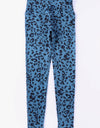 Leopard Print Wide Waistband Leggings