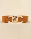 Zinc Alloy Buckle Elastic Wide Belt