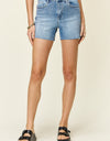 Judy Blue Full Size High Waist Rhinestone Decor Denim Shorts