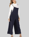 Full Size Cropped Wide Leg Overalls with Pockets