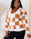 Double Take Button-Up V-Neck Dropped Shoulder Cardigan