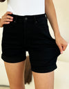 Judy Blue Full Size High Waist Tummy Control Cuffed Denim Shorts
