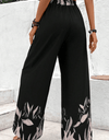 Drawstring High Waist Relax Fit Long Pants