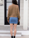 Button Up Round Neck Cardigan