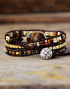 Geometrical Shape Triple-Layer Bracelet