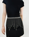 Fringe Chain Alloy Belt