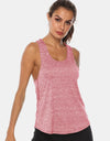 Full Size Scoop Neck Wide Strap Active Tank