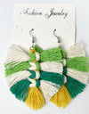 Fringe Detail Dangle Earrings