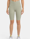 High Waist Biker Shorts with Pockets
