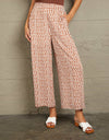 Polka Dot High Waist Wide Leg Pants with Pockets