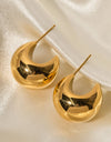 Stainless Steel C-Hoop Earrings