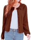 Collared Long Sleeve Button Down Cardigan