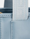 David Jones Small Handbag with Embossed Pattern Handles