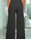 Drawstring Wide Leg Pants with Pockets