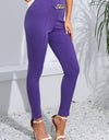 Chain Detail Slim Fit Cropped Pants