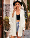 Dropped Shoulder Long Sleeve Cardigan