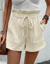 Paperbag Waist Shorts with Pockets