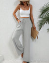Wide Leg Drawstring Pants