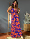 Twisted Printed V-Neck Cami Dress