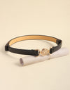 Rhinestone Decor PU Leather Belt