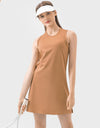 Round Neck Sleeveless Active Dress