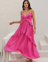 Ruffled Halter Neck Maxi Dress