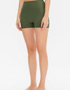 Slim Fit Wide Waistband Sports Shorts