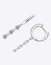 Moissanite Decor 925 Sterling Silver Earrings