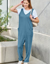 Double Take Full Size Sleeveless Straight Jumpsuit