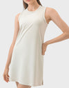 Round Neck Sleeveless Active Dress