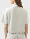 Half Button Short Sleeve Active T-Shirt