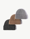 Rib-Knit Cuff Beanie