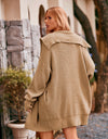 Dropped Shoulder Long Sleeve Cardigan
