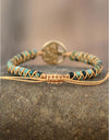 Handmade Tree Shape Beaded Copper Bracelet