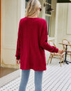 Long Sleeve Pocketed Cardigan