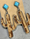 Turquoise Cactus Earrings