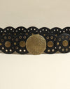 Round Shape PU Leather Belt